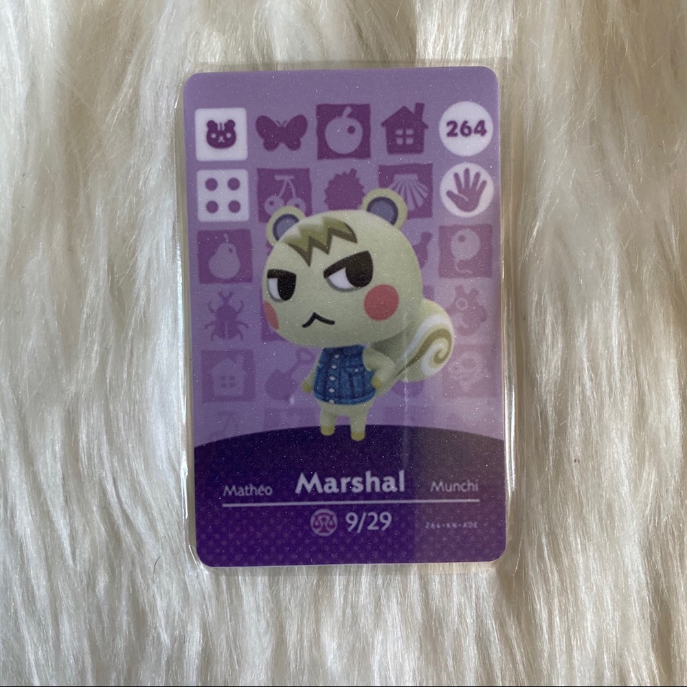 Marshal Animal Crossing Amiibo Card